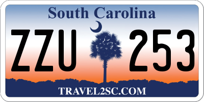 SC license plate ZZU253