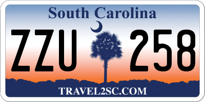SC license plate ZZU258