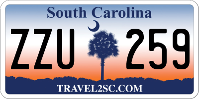 SC license plate ZZU259