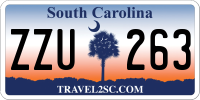 SC license plate ZZU263