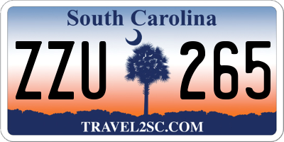 SC license plate ZZU265