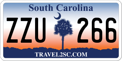 SC license plate ZZU266