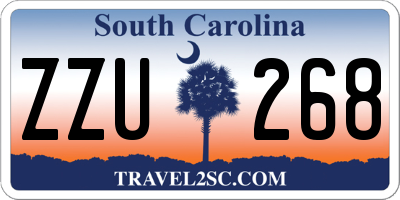 SC license plate ZZU268