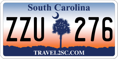 SC license plate ZZU276