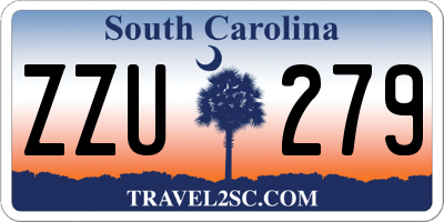 SC license plate ZZU279