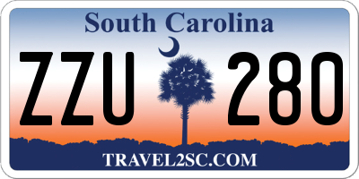 SC license plate ZZU280