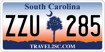 SC license plate ZZU285