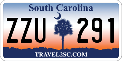 SC license plate ZZU291