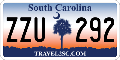 SC license plate ZZU292