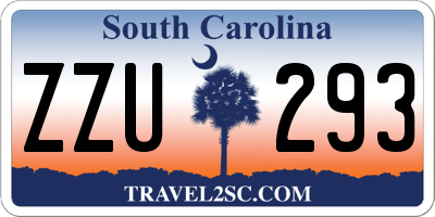 SC license plate ZZU293