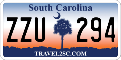 SC license plate ZZU294