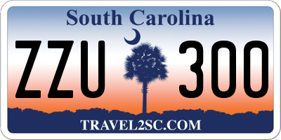 SC license plate ZZU300