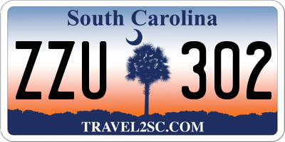 SC license plate ZZU302