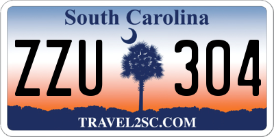 SC license plate ZZU304