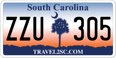 SC license plate ZZU305