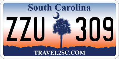 SC license plate ZZU309