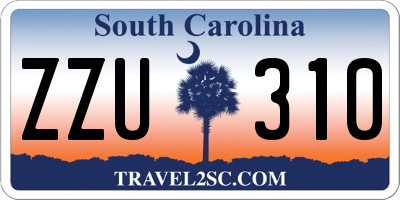 SC license plate ZZU310