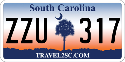 SC license plate ZZU317