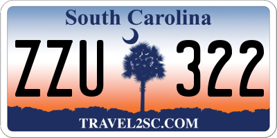 SC license plate ZZU322