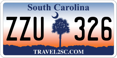 SC license plate ZZU326