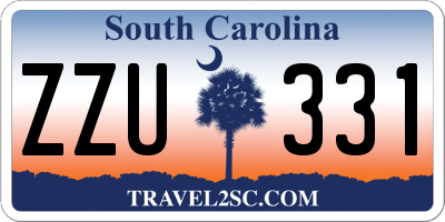 SC license plate ZZU331