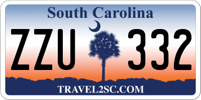SC license plate ZZU332