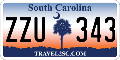 SC license plate ZZU343