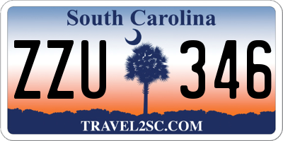 SC license plate ZZU346