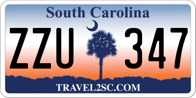 SC license plate ZZU347