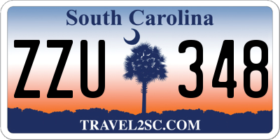 SC license plate ZZU348