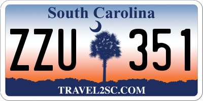 SC license plate ZZU351