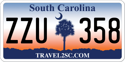 SC license plate ZZU358