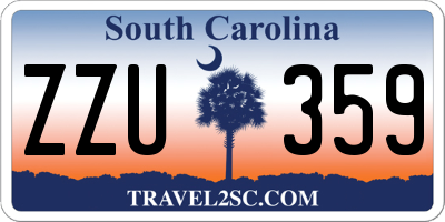 SC license plate ZZU359