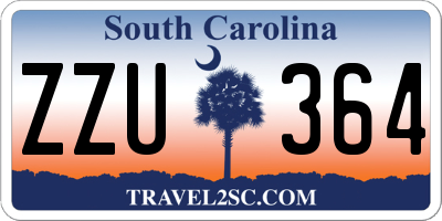 SC license plate ZZU364