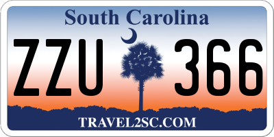 SC license plate ZZU366