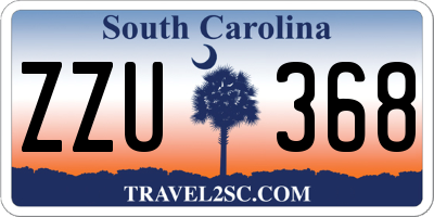 SC license plate ZZU368