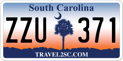 SC license plate ZZU371