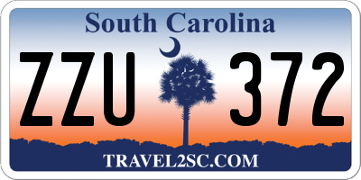 SC license plate ZZU372