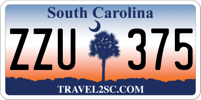 SC license plate ZZU375