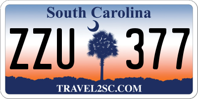 SC license plate ZZU377