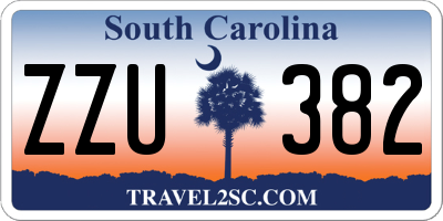 SC license plate ZZU382