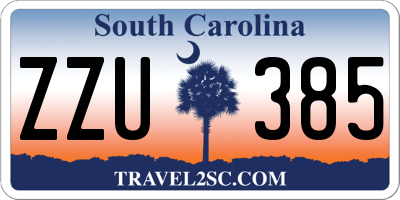 SC license plate ZZU385