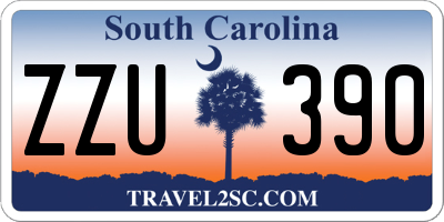 SC license plate ZZU390