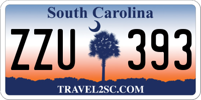 SC license plate ZZU393