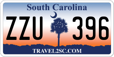 SC license plate ZZU396