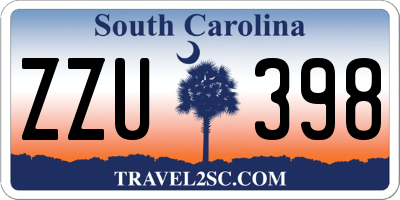 SC license plate ZZU398