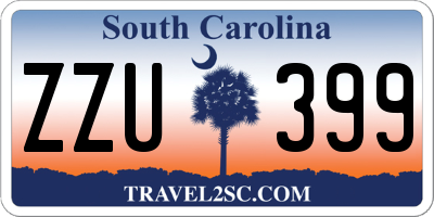 SC license plate ZZU399