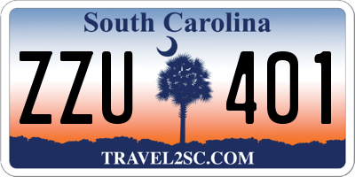 SC license plate ZZU401