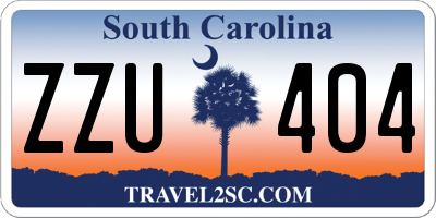 SC license plate ZZU404