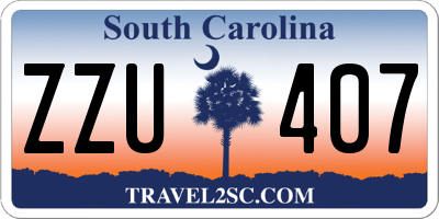 SC license plate ZZU407